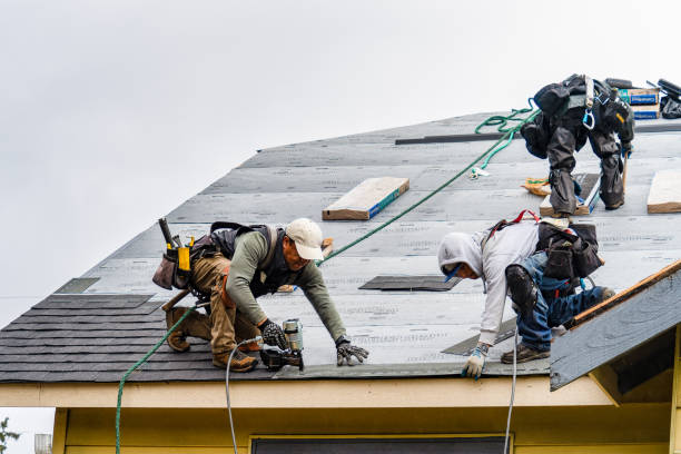Professional Roof Replacement technician working in Llano, CA